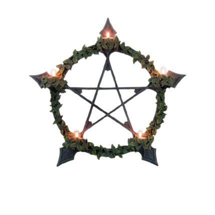 Pentagram til fyrfadslys - vægdekoration