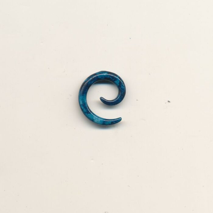 Spiral - stretch - marmor blå