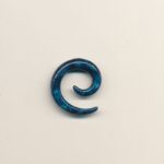 Spiral - stretch - marmor blå