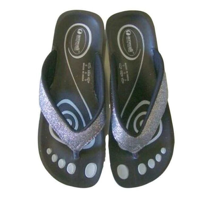 Grå sølv sandaler