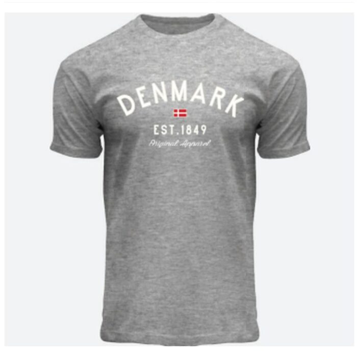 Danmark T-shirt med dansk flag