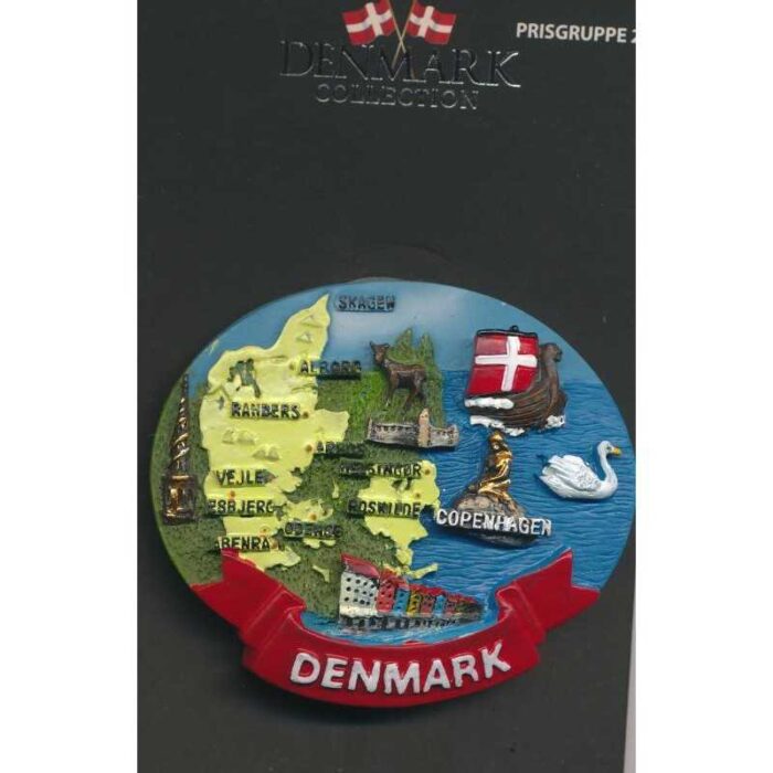 Danmarkskort - magnet