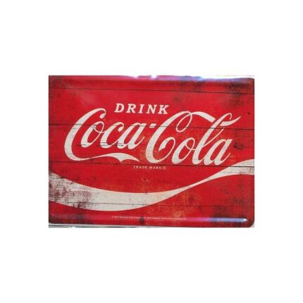 Coca-cola logo metal skilt