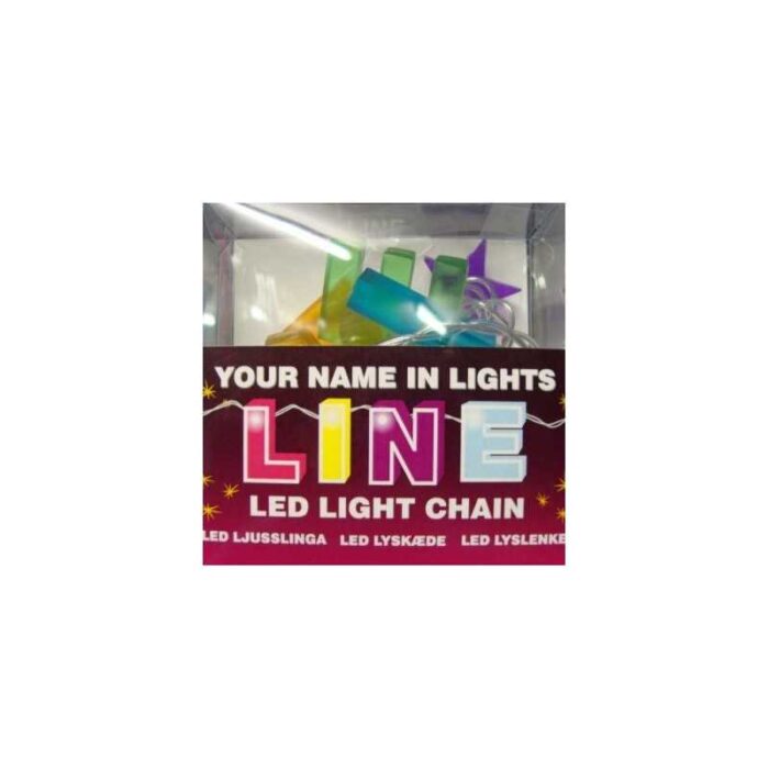 Line - lyskæde med navn