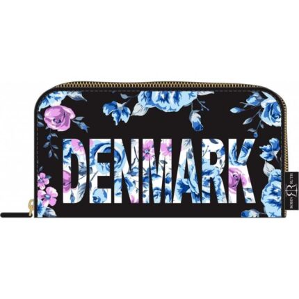DENMARK - clutch med blå blomster