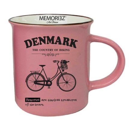 Kaffekop med Danmark - pink