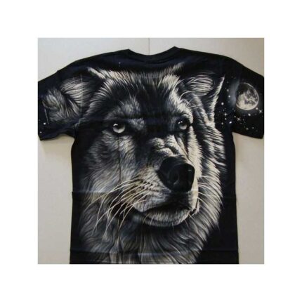Overalt ulve print T-shirt