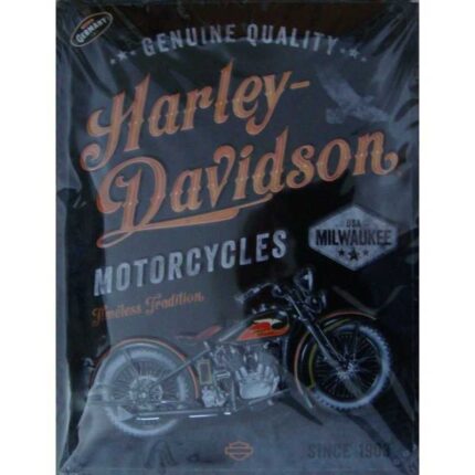 Harley Davidson Motorcykles - metal skilt