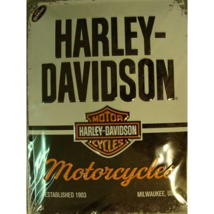 Harley Davidson - metal skilt