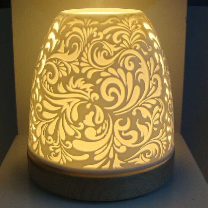 Fyrfadslys lampe - vintage mønster