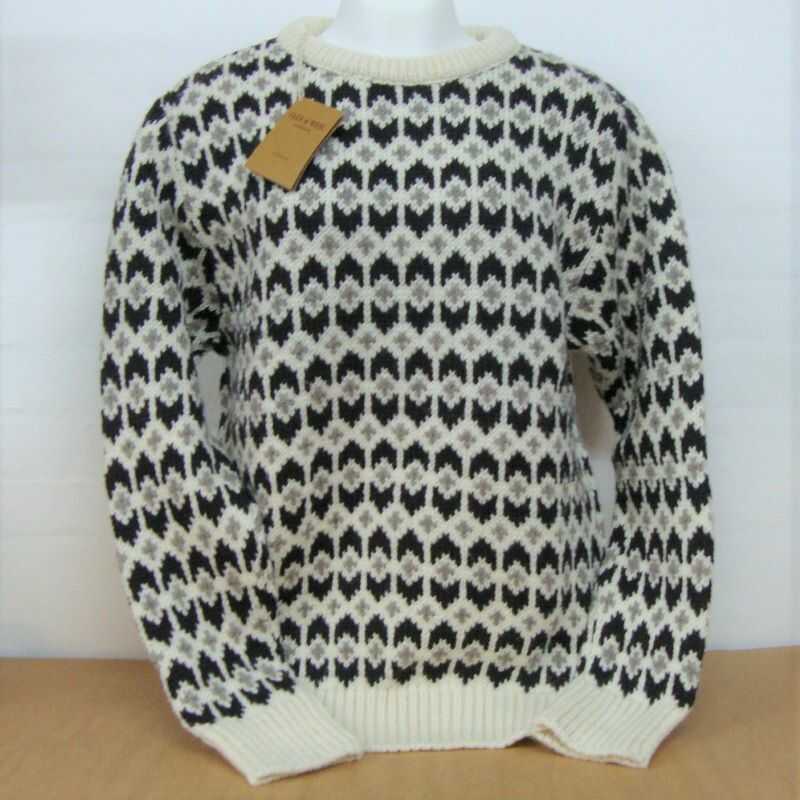 Nautisk lys pære sagtmodighed Merino uld sweater - rund hals - Boys&Girls