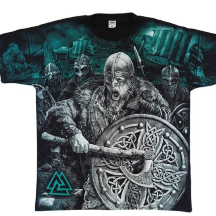 Viking med skjold - T-shirt
