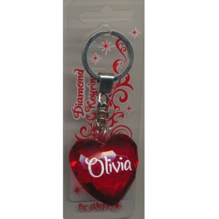 Olivia - hjerte nøglering