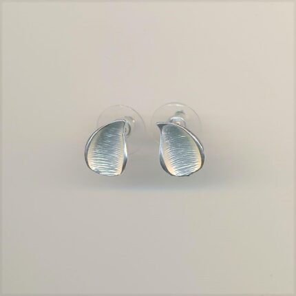 Mode øreringe - sølv blade