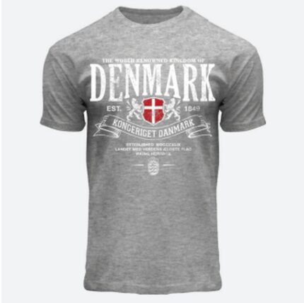 Kongeriget Danmark - grå T-shirt