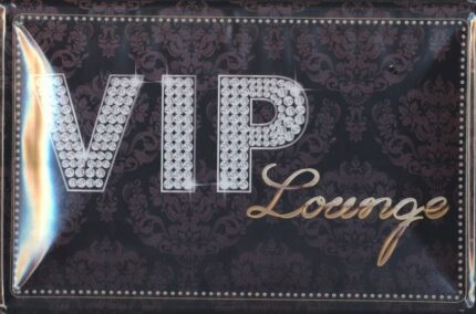 VIP Lounge - metal skilt